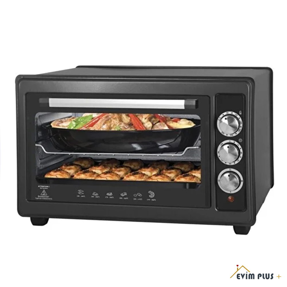 ASEL AF-33-23 | Siyah | Mini Fırın